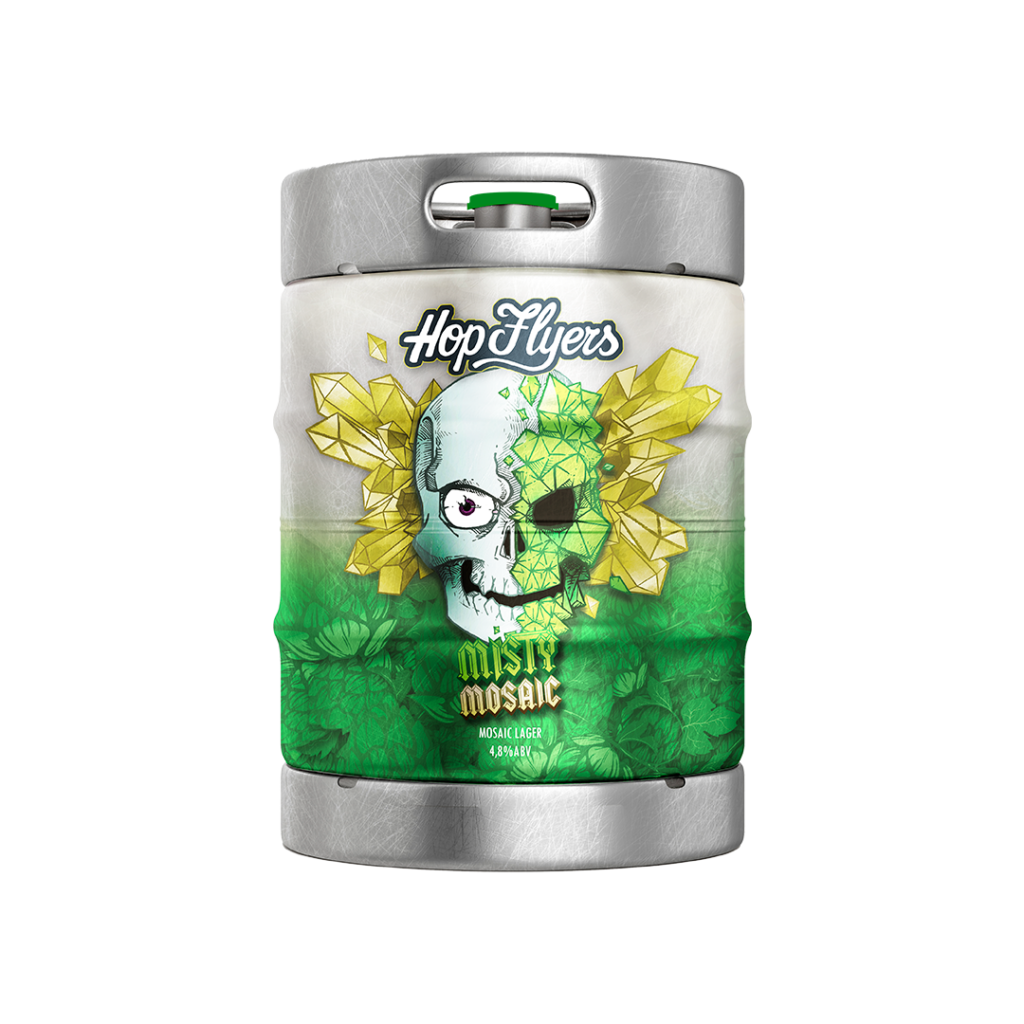 Chopp HopFlyers Misty Mosaic Hop Lager em barril